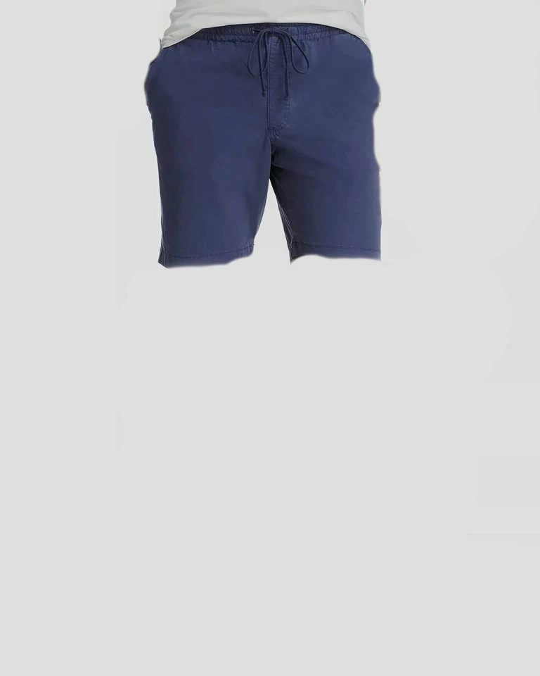 Shorts popeline casual ajuste clássico cintura elástica azul masculino Bloomingdale's US$ 195 30W - Imagem 1 de 1