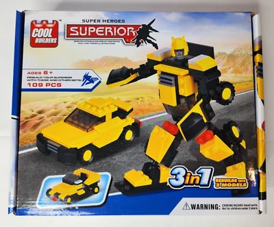 NIB Cool Builders Super Heroes Superior  3 in 1 Rebuilds into 3 Models - Image 1 of 4