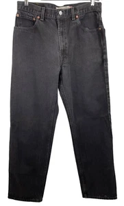 Vintage Levi's 550 Relaxed Fit Black Denim Jeans Mens Size 36 X 34**Measures 33 - Picture 1 of 10