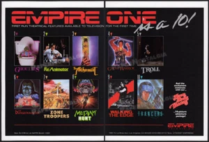 EMPIRE TELEVISION - Original 1986 Trade AD / TV promo _ Ghoulies _ Re-Animator - Picture 1 of 3