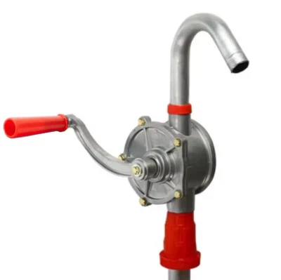 Bomba de barril rotativa de tambor manivela diésel bomba de transferencia de combustible 55 galones + cinta Foto 1 de 4