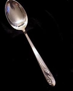 Holmes & Edwards Oval Soup Spoon Romance Vintage 6.75" Silverplate 1952 Disconti - Picture 1 of 3