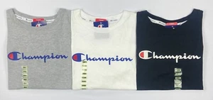 Women's Champion Cropped Short Sleeve Crop Script Logo Shirt  - Picture 1 of 4