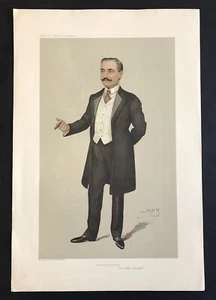 Count Albert Mensdorff Vanity Fair Print by Spy  Austria in England 1905 - Picture 1 of 3