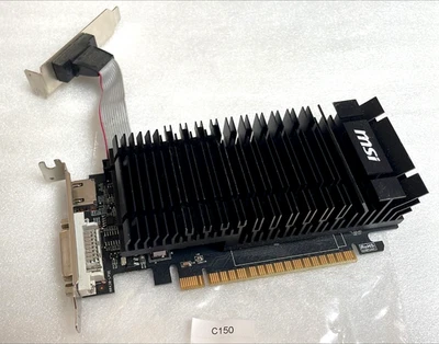 MSI Nvidia GeForce GT610 1GB GDDR3 N610-1GD3H/LPV HDMI VGA DVI Video Card - Image 1 of 4