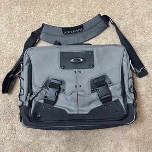 Oakley borsa computer 2.0 messenger valigetta laptop nero argento nylon balistico - Foto 1 di 14