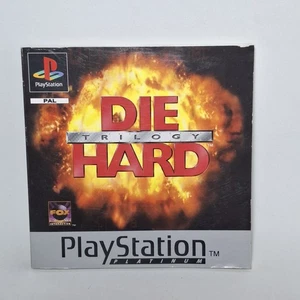 Die Hard Trilogy Platinum Playstation 1 PS1 Manual Only  - Imagen 1 de 5