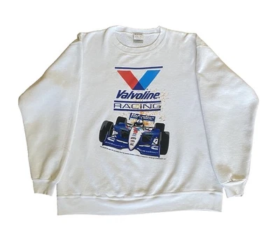 Sudadera vintage 1997 Oneita Valvoline Racing F1 doble cara cuadrada para hombre L/XL Foto 1 de 4