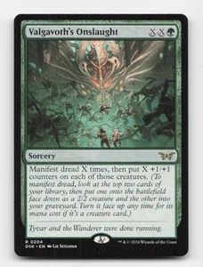 Valgavoth's Onslaught Duskmourn: House of Horror #204 Rare - Picture 1 of 2