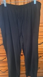 Pantalones de pijama negros Ambrielle para mujer, talla XL 1121764010809 - Imagen 1 de 3