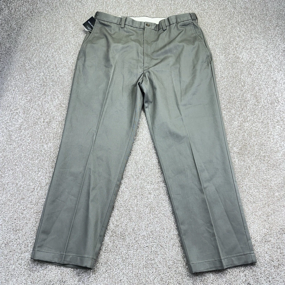 Pantalones de Colección Haggar Etiqueta Negra Calce Americano Para Hombre 38x30 Cintura Expandible Oliva Foto 1 de 4