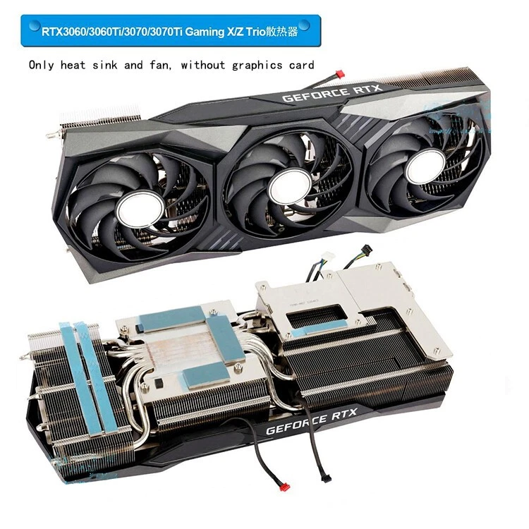 For MSI Heatsink RTX3060 3060Ti 3070 3070Ti Gaming X/Z Trio Radiator with Fan - Image 1 of 1