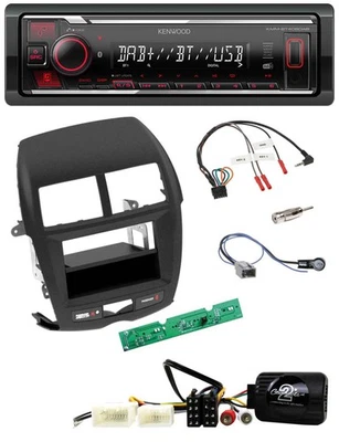 Kenwood Lenkrad Bluetooth USB DAB Autoradio für Mitsubishi ASX 2010-2014 - Bild 1 von 4