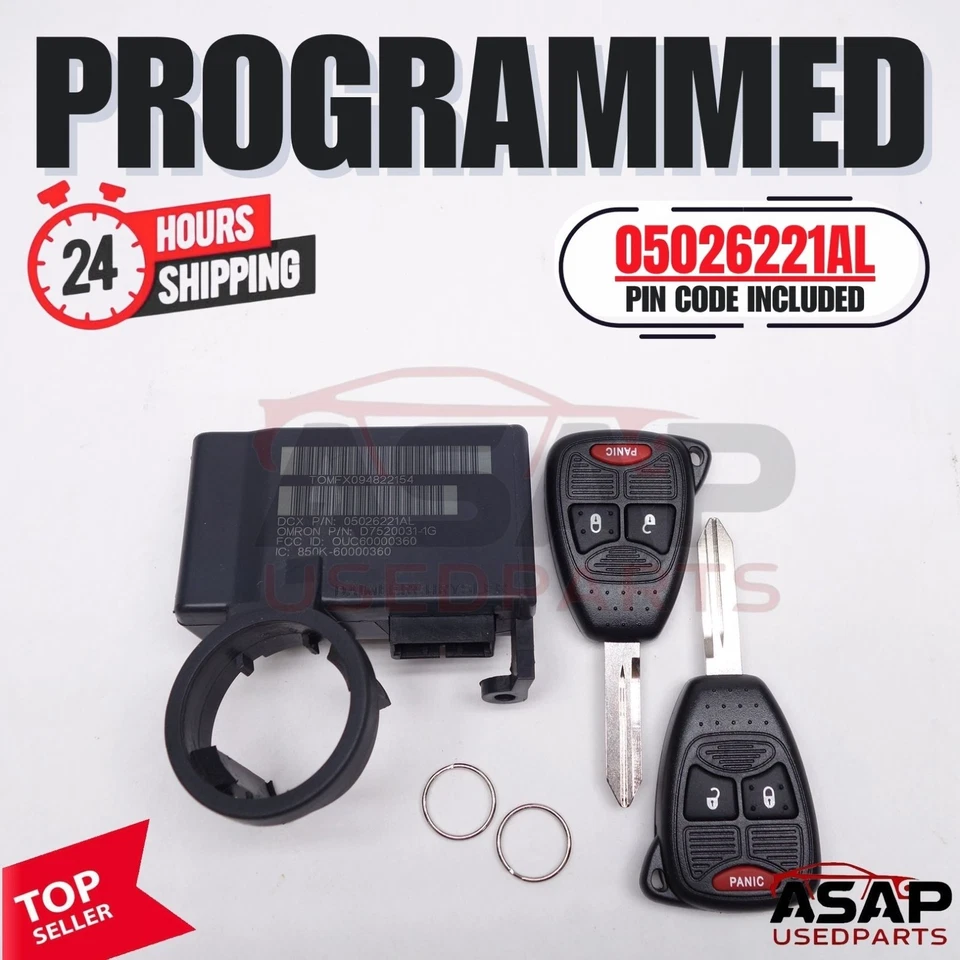 🍎 INMOVILIZADOR PLUG & PLAY PROGRAMADO VIN DODGE RAM 1500 2006-2008 05026221AL 🍎 Foto 1 de 4