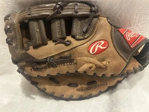 Guanto da baseball destro Rawlings 1° base zero shock tutto pelle guscio 12,5" - Foto 1 di 10