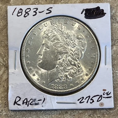 1883-S Morgan Silver Dollar Silver Coin, Brilliant Uncirculated++ Original - Image 1 of 4