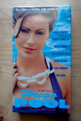 Hugo Pool 1997 VHS promo screener tape Sealed Alyssa Milano Robert Downey Jr. - Image 1 of 4