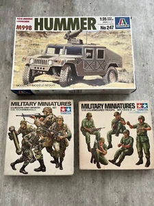 1:35 Italeri Hummer M998 TOW & 2x US Figurenset Tamiya Infantry & Arm. Troops - Bild 1 von 2