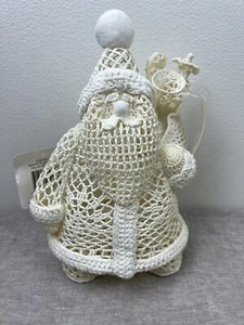 Vintage gehäkelt Weihnachtsmann Weihnachten Tischdeko Borte ein Haus Winter Frost Kmart Neu aus altem Lagerbestand - Bild 1 von 5