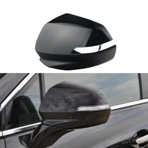 Black Driver Left Side Wing Mirror Cover Cap Shell For Cadillac XT5 2017-2022 - Picture 1 of 8