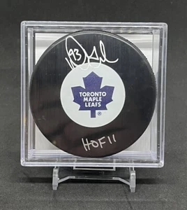 Doug Gilmour HOF 2011 NHL Puck Auto #Toronto #Maple Leafs COJO COA - Picture 1 of 3