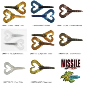 Missile Baits Twin Turbo Jig Trailer alle 8 Farben MBTT33 Soft Angelköder - Bild 1 von 17