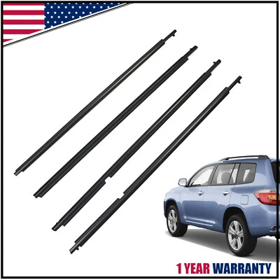 For Toyota Highlander 2008-2010 Window Weatherstrip Seal Belt Moulding Trim - Imagem 1 de 4