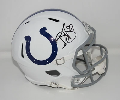 Reggie Wayne Signed Indianapolis Colts 2020 Speed F/S Helmet PSA COA 156 - Image 1 of 3