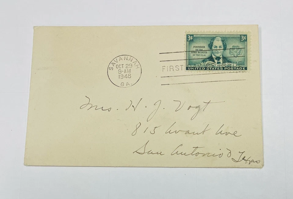 US Stamps First Day of Issue 1948 "Juliette Low"  Savannah 10/29/1948 - Image 1 of 1