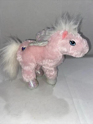 Ganz Webkinz Pegasus Pink Plush Stuffed Animal Winged HM068 Retired READ - Image 1 of 4