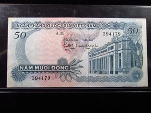 Vietnam South 50 Dong 1969 National Bank Việt-Nam World Banknotes Money h4179 - Picture 1 of 2