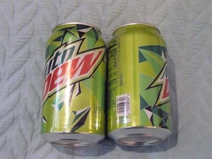 2023 Green Mtn Dew  2 cans - 12 oz cans empty Mountain Dew - Will ship Overseas - Picture 1 of 4