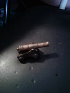 Vintage 3" Mini Penncraft Cast Iron and Brass Cannon - Picture 1 of 1