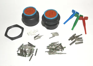HDP20 Bulkhead 29-Pin Connector Kit, 12-16-20 AWG Solid Contacts (Made in USA) - Picture 1 of 5
