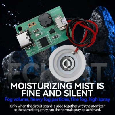 DIY Type-C Ultrasonic Mist Maker Atomizing Module Humidifier With Atomizer Sheet - Image 1 of 4