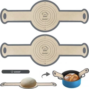 2 Pack Silicone Bread Sling, Non-Stick & Easy Clean Dutch Oven Baking Mat with L - Picture 1 of 7
