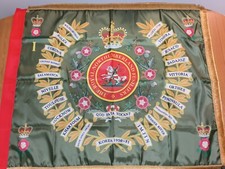  The Royal Northumberland Fusiliers 1st Battalion Regimental colours flag.