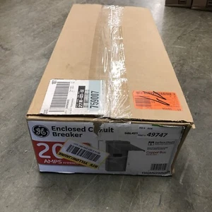 GE PowerMark Gold 200 Amp Outdoor Circuit Breaker THQMV200NREP NEMA 3R Enclosure - Picture 1 of 5