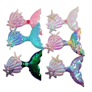 Mermaid Hair Clip Hair Accessories for Girls Mermaid Party Outfit 1PC DEEP PINK - Picture 1 of 3