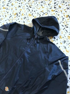 Chaqueta de hombre Dickies impermeable a prueba de viento suave azul marino abrigo con capucha XS - Imagen 1 de 8