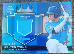 2012 Topps Futures Game - Game Worn Relic - Kolten Wong - /199 - Cardinals - Mariners - Bild 1 von 2