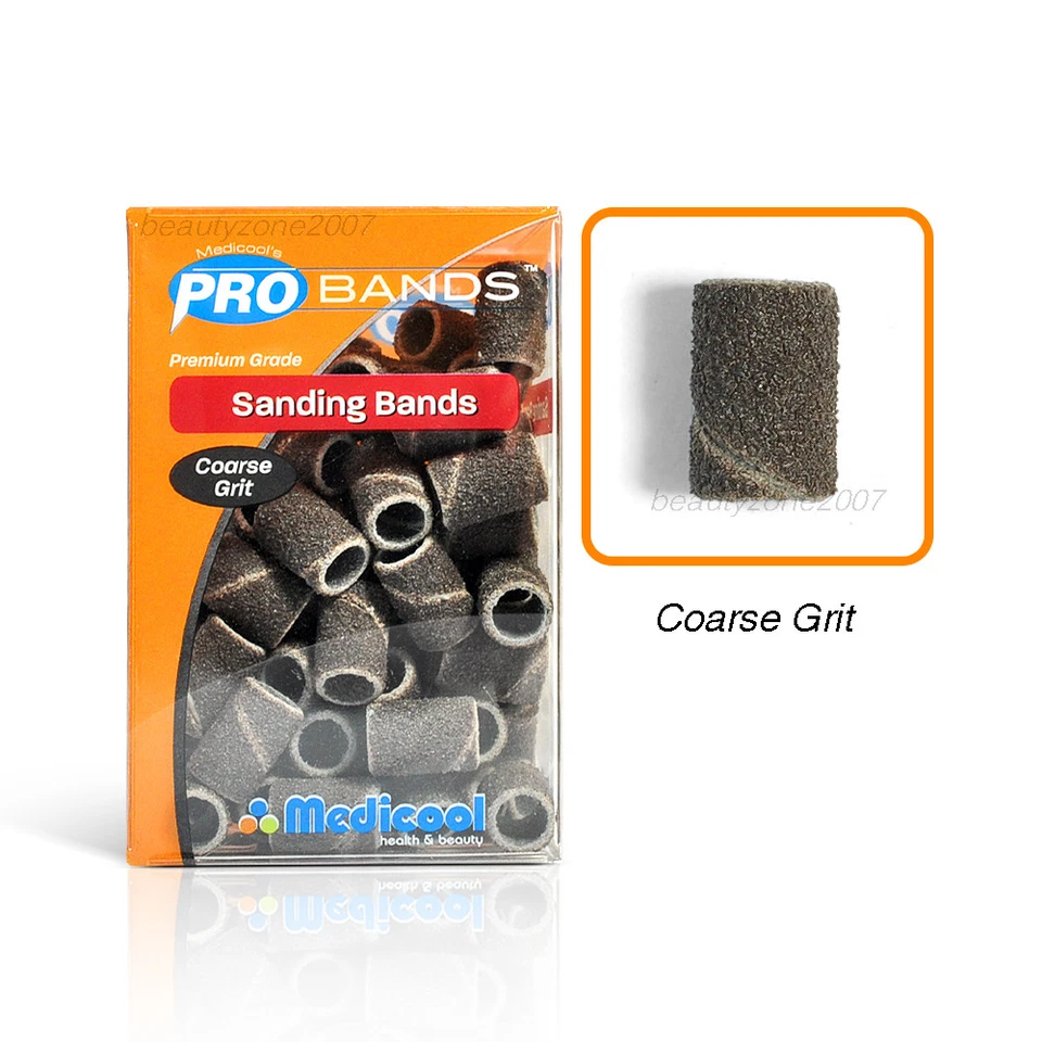 Medicool Acrylic Red Sanding Bands - Coarse Grit 100 pcs - Image 1 of 1