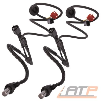 2x ABS SENSOR INKL. STECKER WARNKONTAKT FÜR VWK VORNE FÜR VW PASSAT 3B 3BG 99-05 - Bild 1 von 4