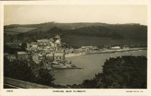REAL PHOTOGRAPHIC POSTCARD OF CAWSAND, NEAR PLYMOUTH, CORNWALL, ROTARY SERIES - Picture 1 of 2