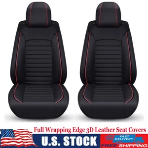 Front Seat Protector 3D Leather Universal Car Seat Cover for SUV Van Sedan Truck - Picture 1 of 16