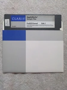 Archivos de muestra de AppleWorks basados en ProDOS Apple II 5,25" disquete - Imagen 1 de 2