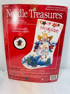 Needle Treasures Weihnachten Kreuzstich Kleiner Engel Strumpf 08540 Personabel - Bild 1 von 2
