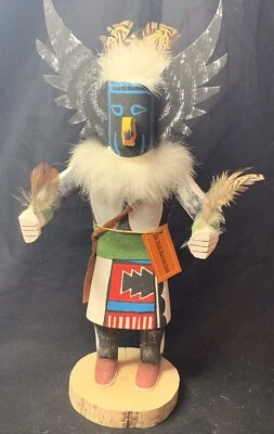 Vintage Hopi Kachina Crow 10” - Image 1 of 4