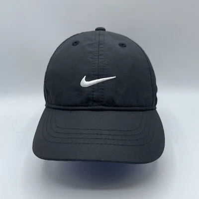Nike Dri Fit Sombrero Bebé Infante Ajustable Correa Negra Gorra de Béisbol Logo Swoosh Foto 1 de 4