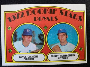 1972 Topps #372 Kansas City Royals Rookie RC Stars Lance Clemons NMMT Free Ship!